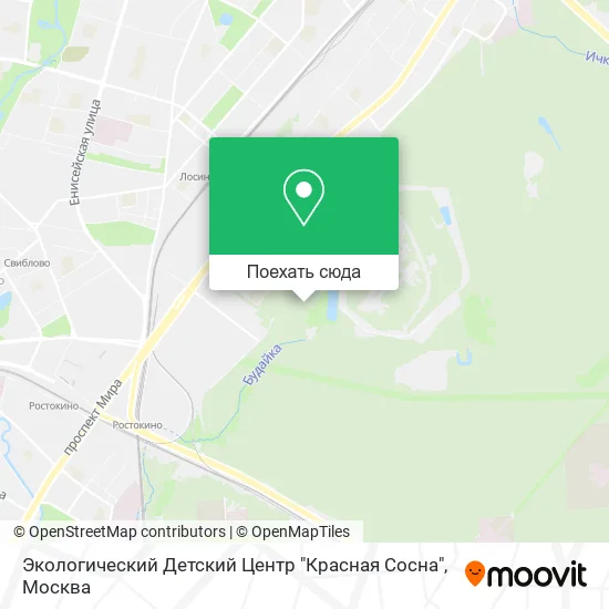 Карта Экологический Детский Центр "Красная Сосна"