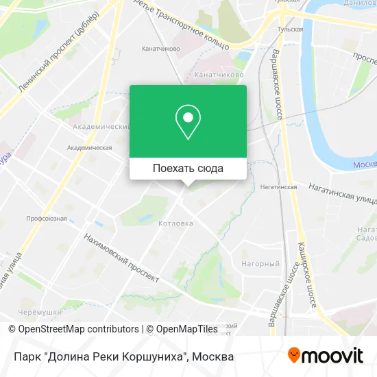 Карта Парк "Долина Реки Коршуниха"