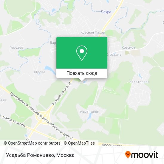 Карта Усадьба Романцево