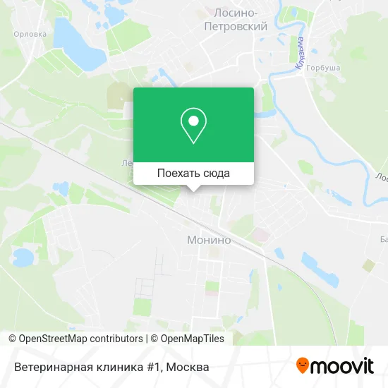 Карта Ветеринарная клиника #1