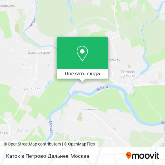 Карта Каток в Петрово-Дальнее