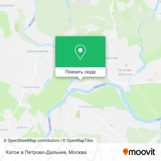 Карта Каток в Петрово-Дальнее