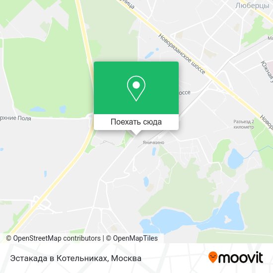 Карта Эстакада в Котельниках