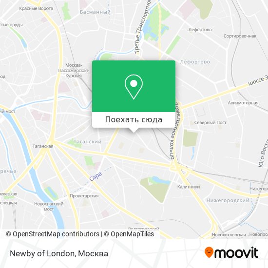Карта Newby of London