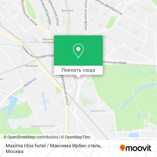 Карта Maxima Irbis hotel / Максима Ирбис отель