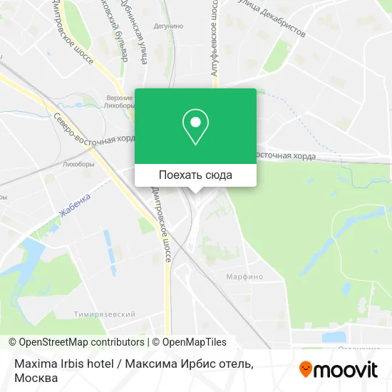 Карта Maxima Irbis hotel / Максима Ирбис отель