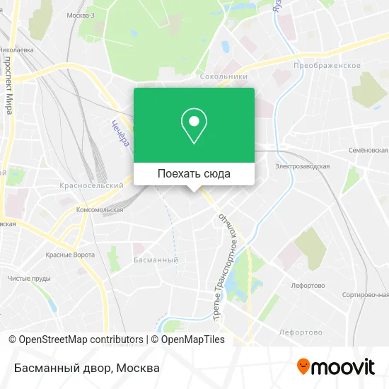 Карта Басманный двор