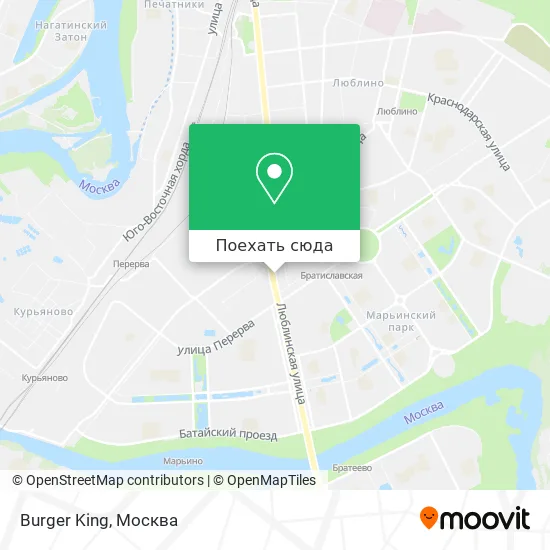 Карта Burger King