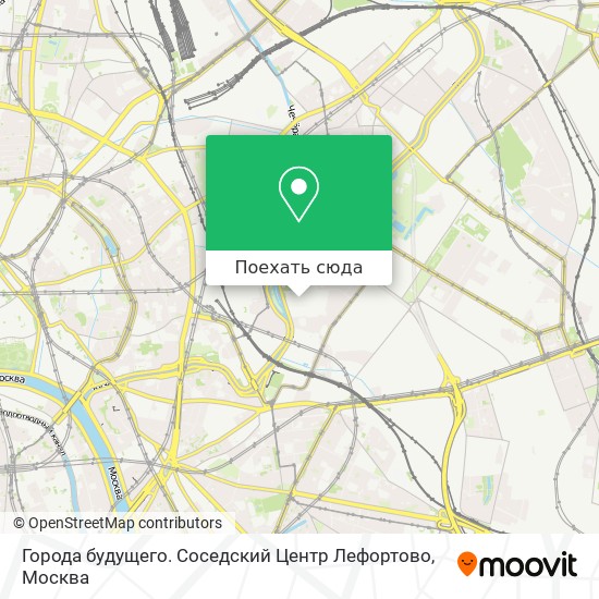 Карта Города будущего. Соседский Центр Лефортово