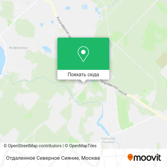 Карта Отдаленное Северное Сияние