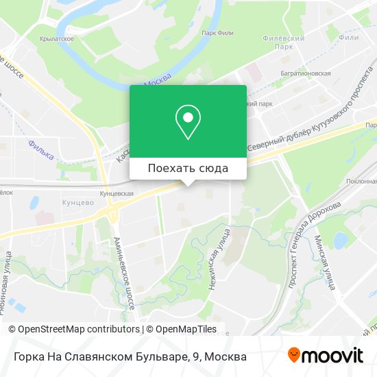Карта Горка На Славянском Бульваре, 9