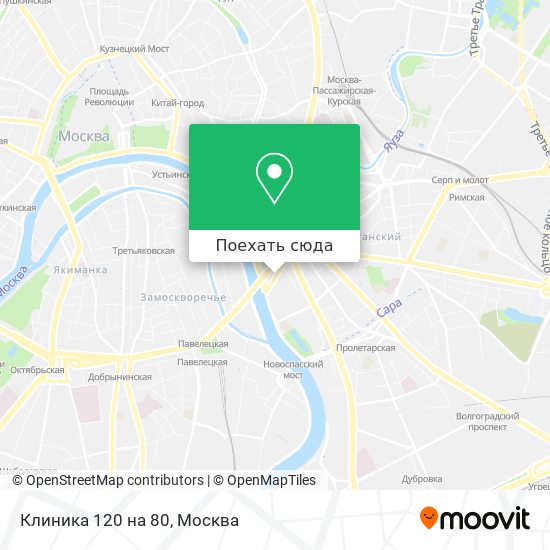 Карта Клиника 120 на 80