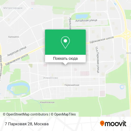 Карта 7 Парковая 28
