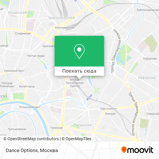 Карта Dance Options