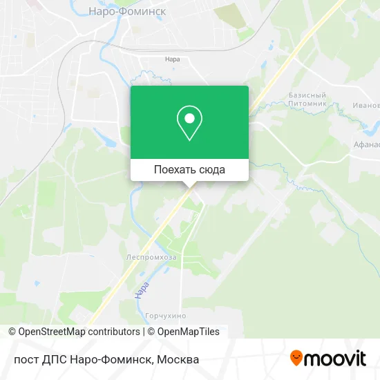 Карта пост ДПС Наро-Фоминск