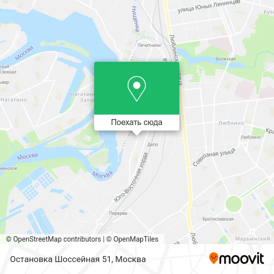Карта Остановка Шоссейная 51