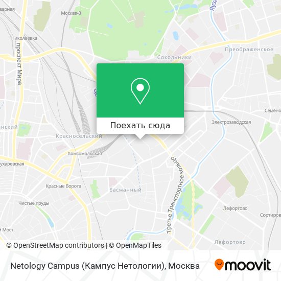 Карта Netology Campus (Кампус Нетологии)