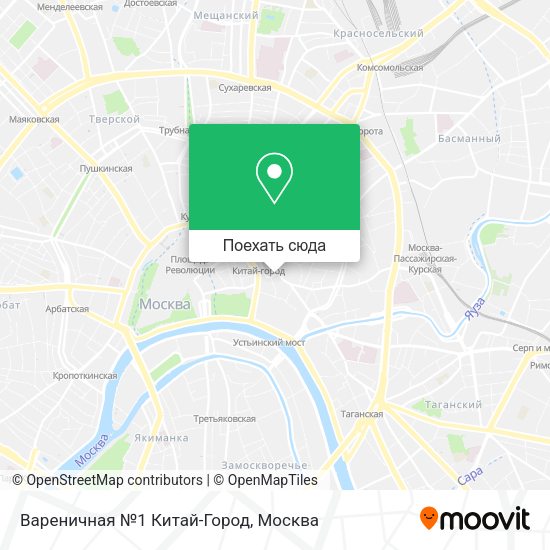 Карта Вареничная №1 Китай-Город