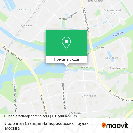 Карта Лодочная Станция На Борисовских Прудах