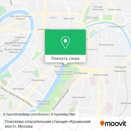 Карта Поисково-спасательная станция «Крымский мост»