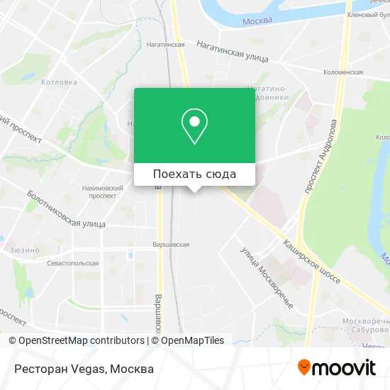 Карта Ресторан Vegas