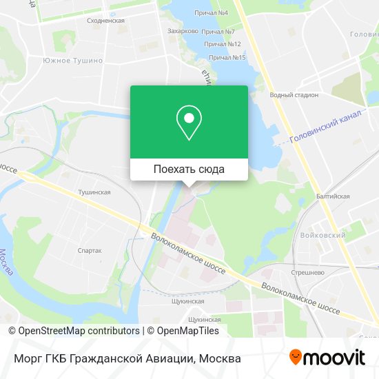 Карта Морг ГКБ Гражданской Авиации