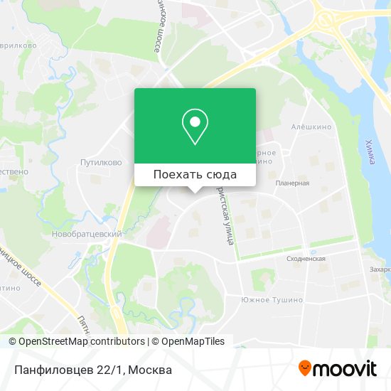 Карта Панфиловцев 22/1