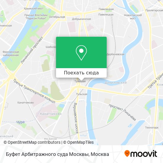 Карта Буфет Арбитражного суда Москвы