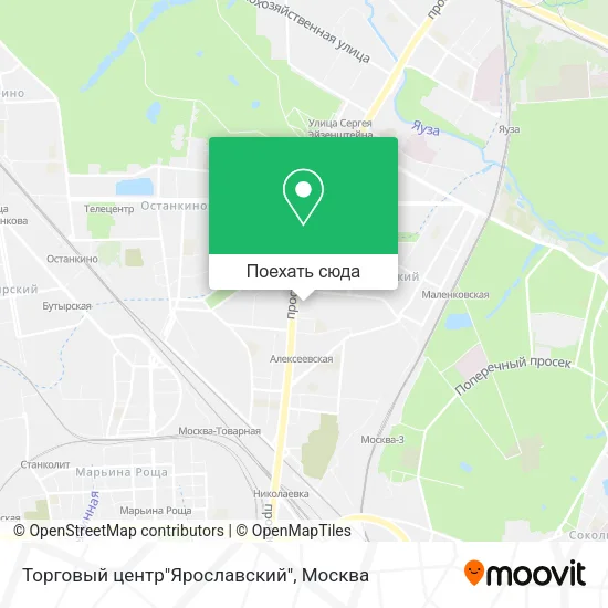 Карта Торговый центр"Ярославский"