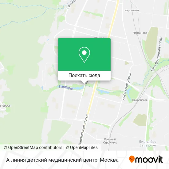 Карта А-линия детский медицинский центр