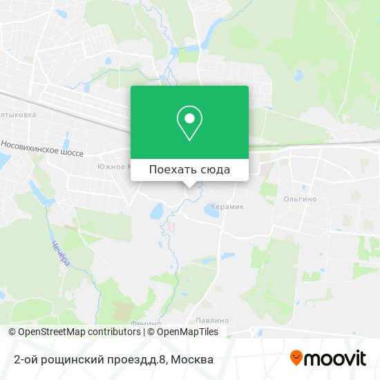 Карта 2-ой рощинский проезд,д.8
