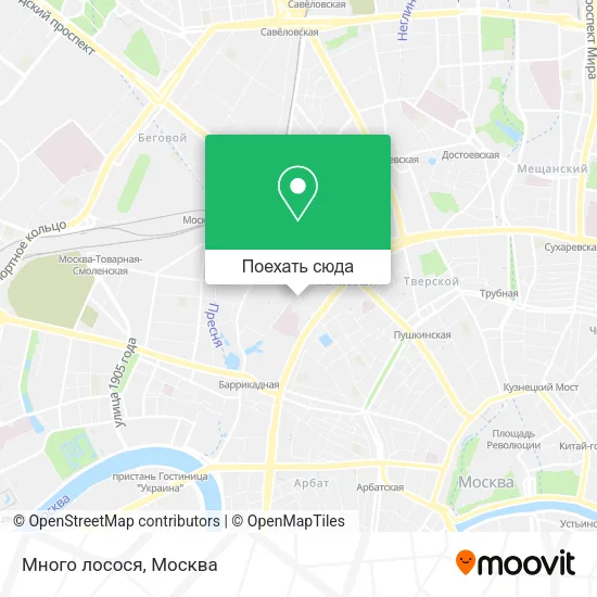 Карта Много лосося