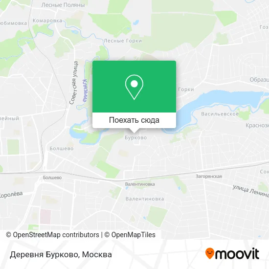 Карта Деревня Бурково