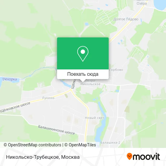 Карта Никольско-Трубецкое