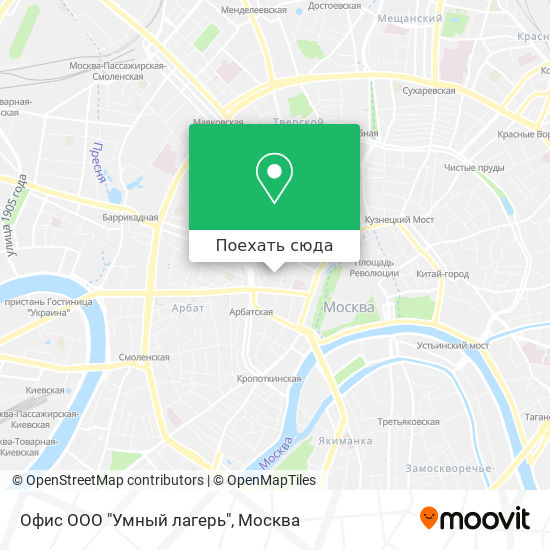 Карта Офис ООО "Умный лагерь"