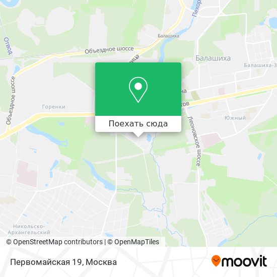 Карта Первомайская 19