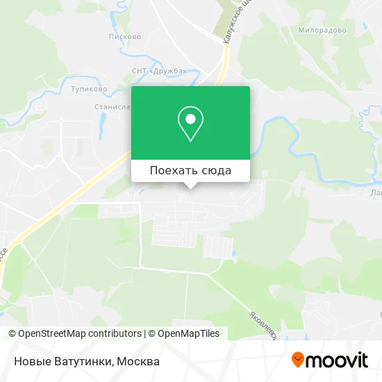 Карта Новые Ватутинки