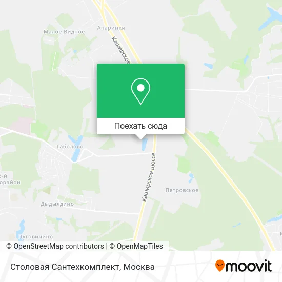Карта Столовая Сантехкомплект
