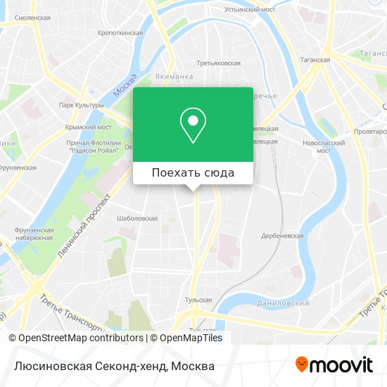Карта Люсиновская Секонд-хенд
