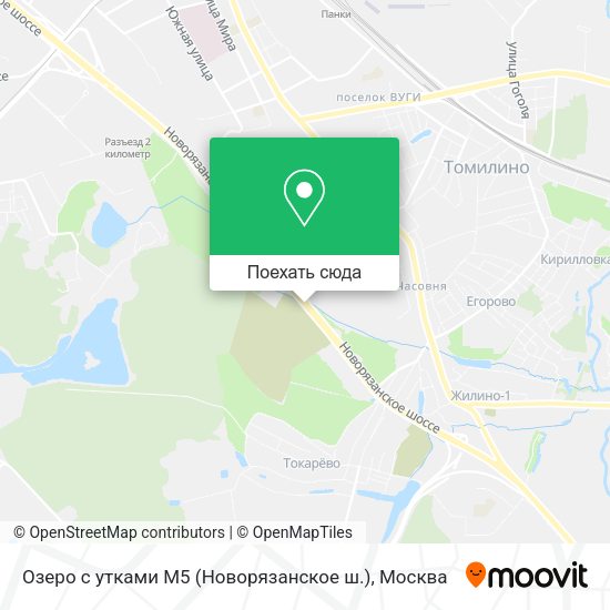 Карта Озеро с утками М5 (Новорязанское ш.)