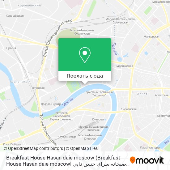 Карта Breakfast House Hasan daie moscow (Breakfast House Hasan daie moscow| صبحانه سراى حسن دايى مسكو)