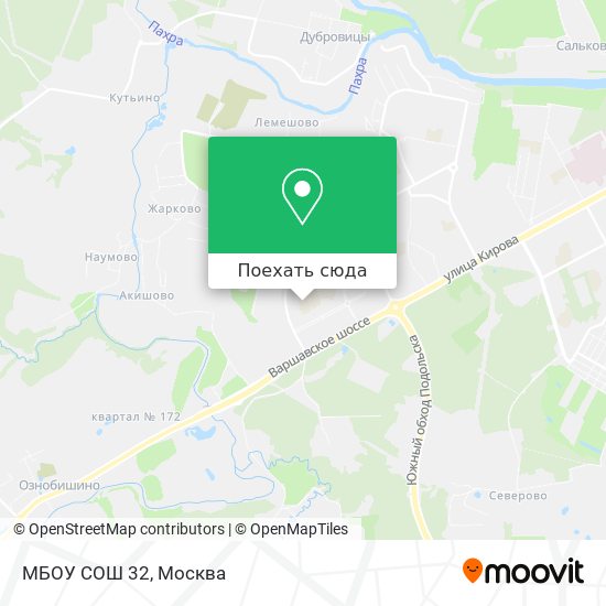 Карта МБОУ СОШ 32