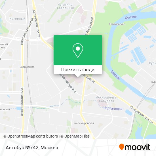 Карта Автобус №742