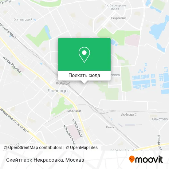 Карта Скейтпарк Некрасовка