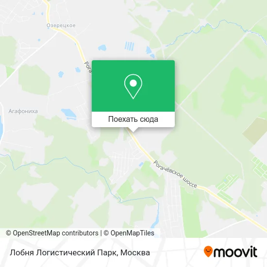 Карта Лобня Логистический Парк