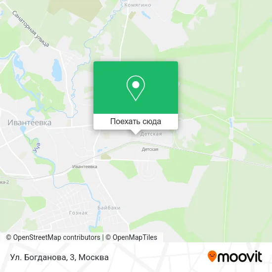 Карта Ул. Богданова, 3