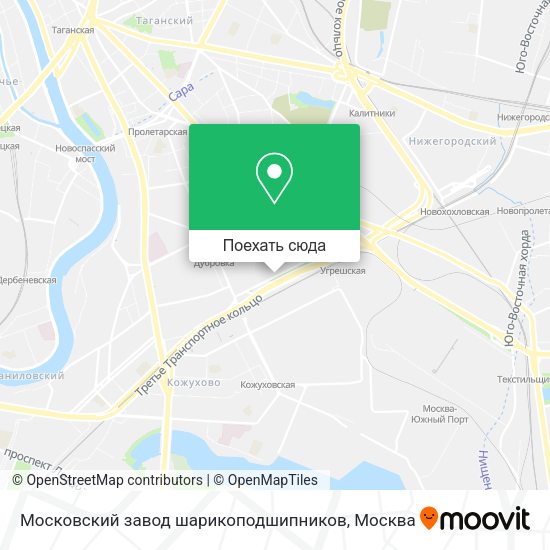 Карта Московский завод шарикоподшипников