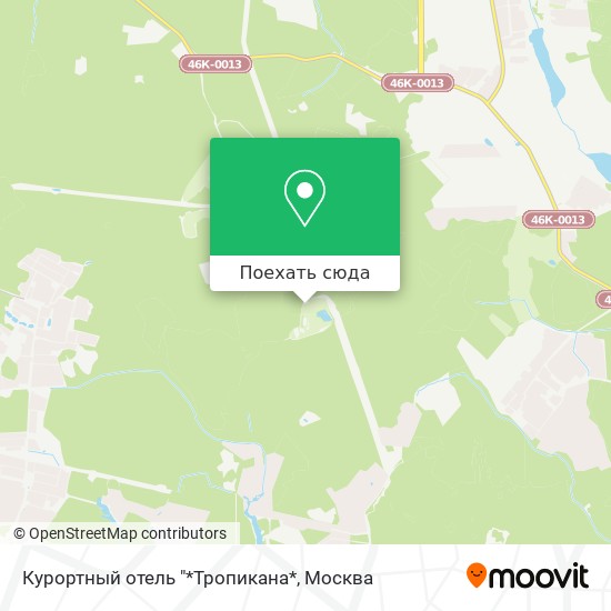 Карта Курортный отель "*Тропикана*