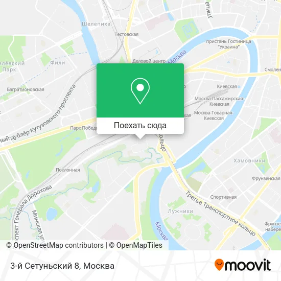 Карта 3-й Сетуньский 8