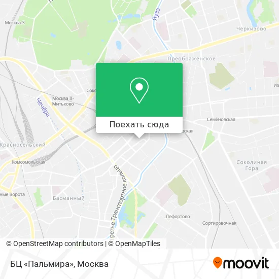 Карта БЦ «Пальмира»